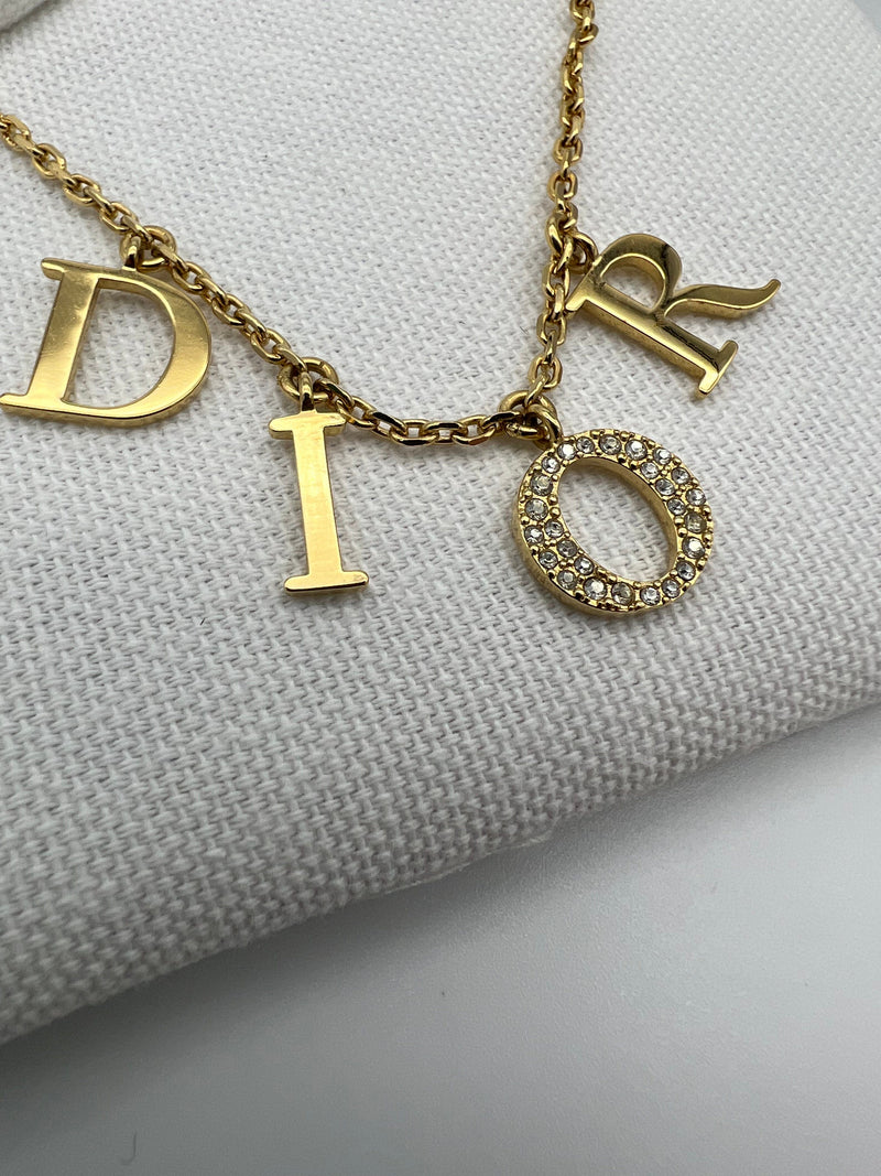 Christian Dior Old Cd Circle Logo Necklace Gold Color Gld With Top  Women039S Fash  eBay